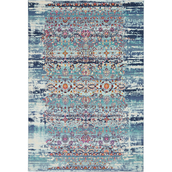 World Menagerie Holsworthy Blue Rug & Reviews Wayfair.co.uk